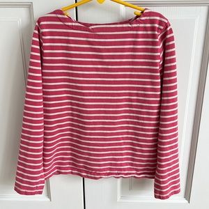Boden Girls Long Sleeve Striped Breton Tee